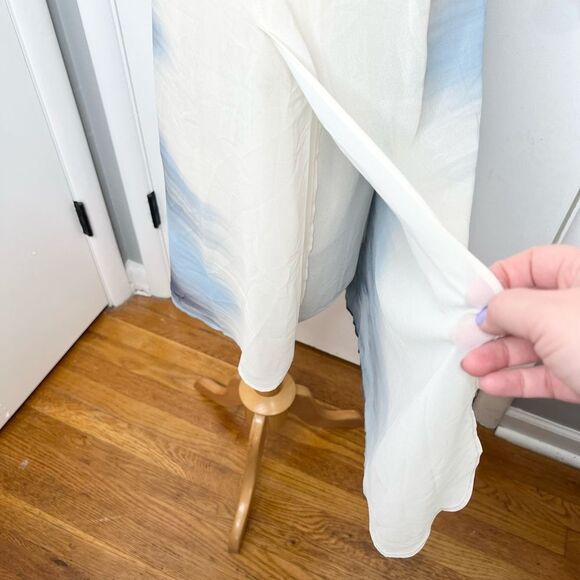 Lisa Rinna Collection Tulip Hem Sleeveless Tunic Small Chiffon Dress - Picture 6 of 7